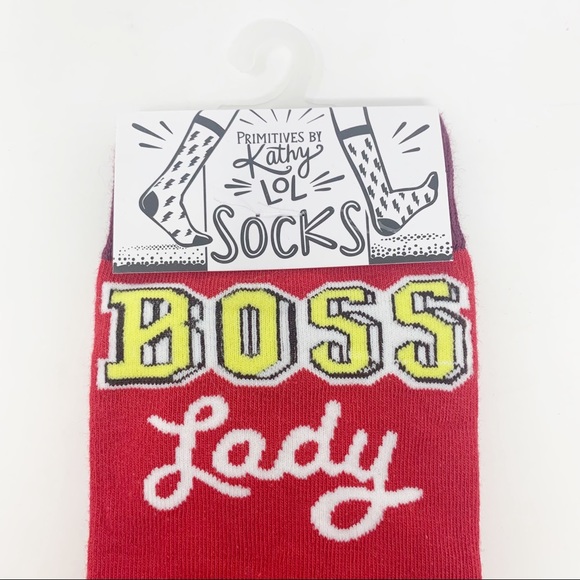 NEW Primitives by Kathy LOL Boss Lady Socks OS - Picture 3 of 7